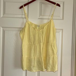 Sunny yellow tiered top